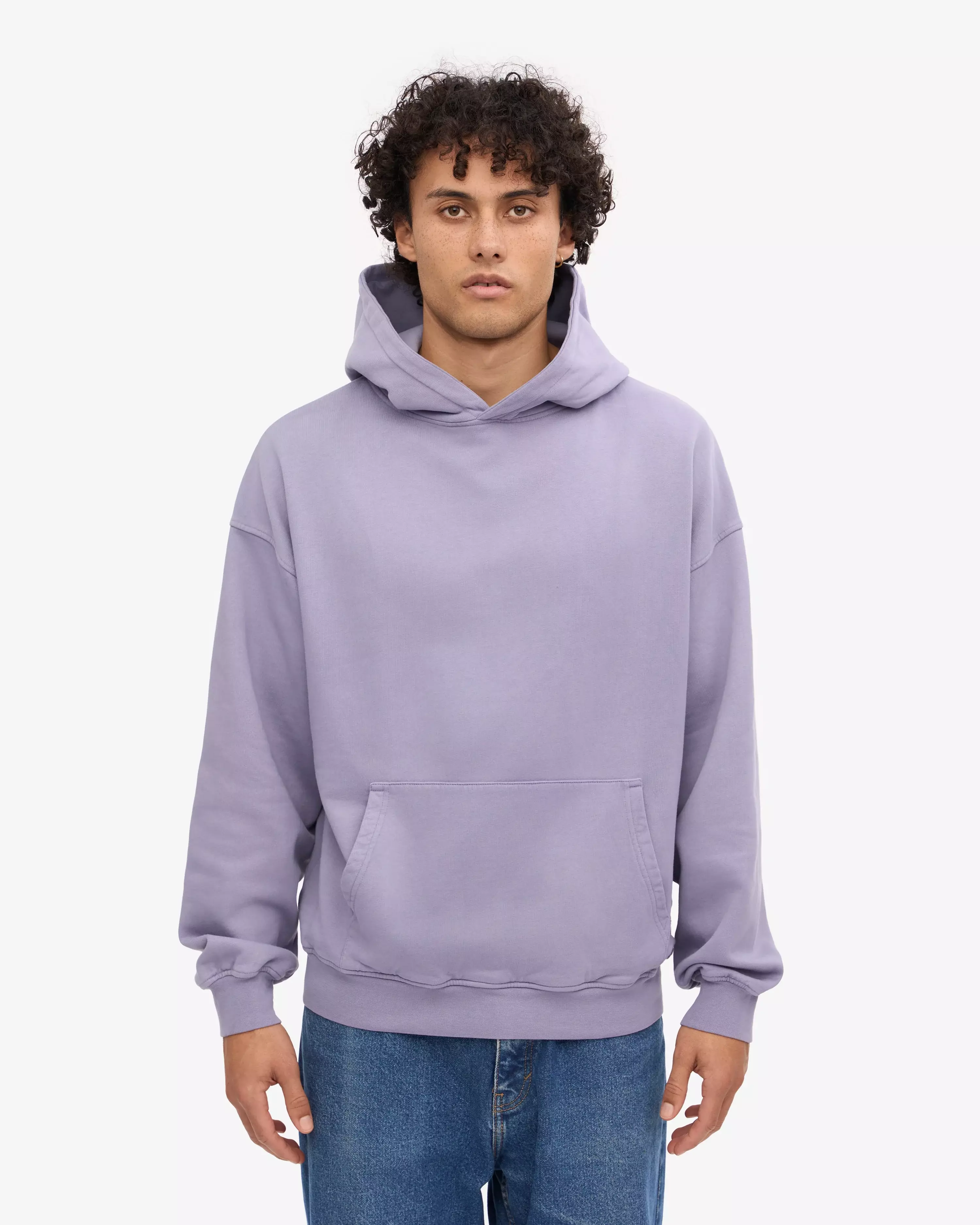 Colorful Standard Purple Jade Organic Oversized Hood Herren helllila